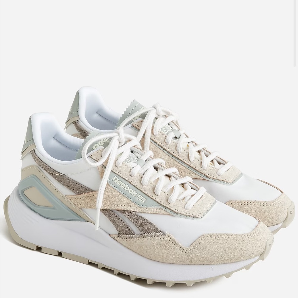 Reebok Classic Legacy Women's White, Beige and Light Gray Retro Runner Sneakers